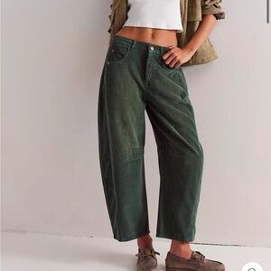 Free People Corduroy Barrel Jeans